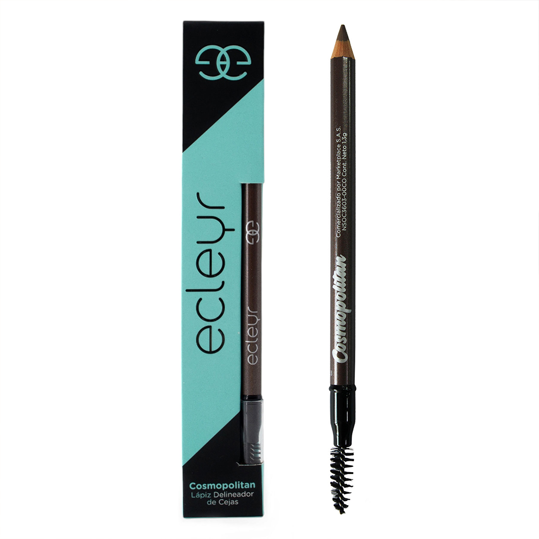 Ecleyr Delineador De Cejas Madera Con Spoolie 